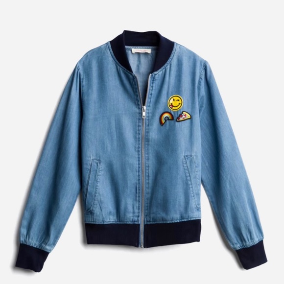 Other - Paisley Sky Layla Chambray Bomber Jacket